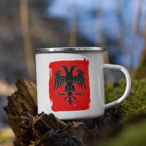 Kastrioti Eagle Enamel Mug