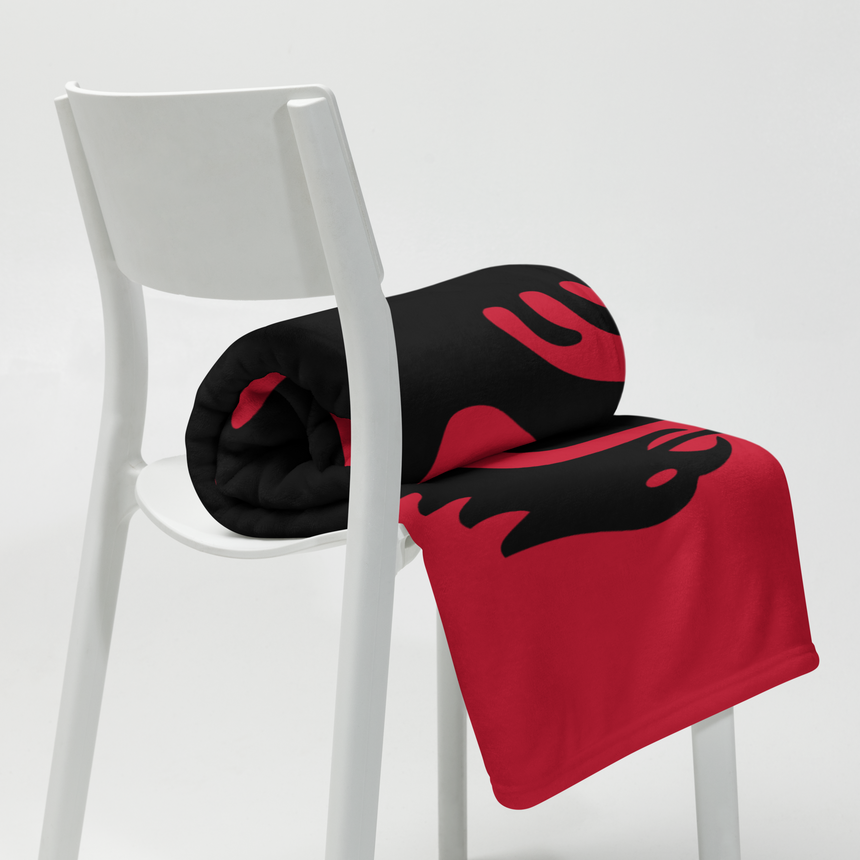 Albanian Eagle Throw Blanket