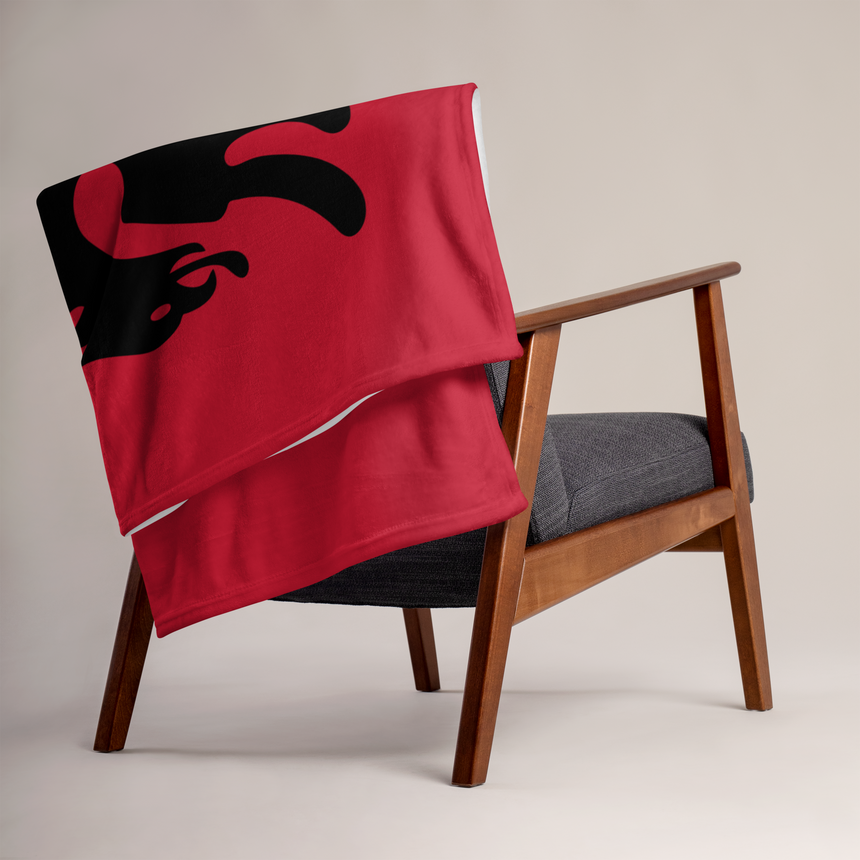 Albanian Eagle Throw Blanket