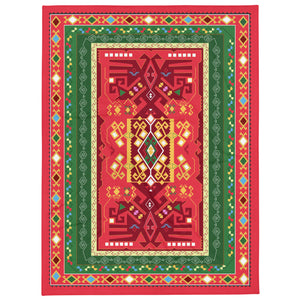 Albanian Motif Throw Blanket