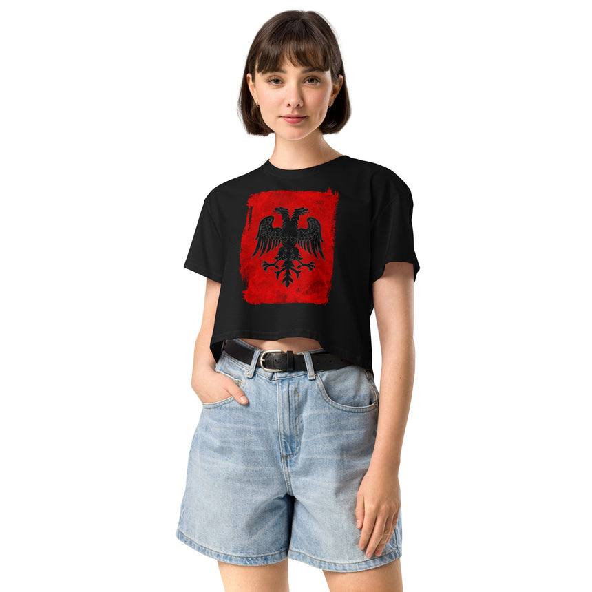 Kastrioti Eagle Women's Crop Tee
