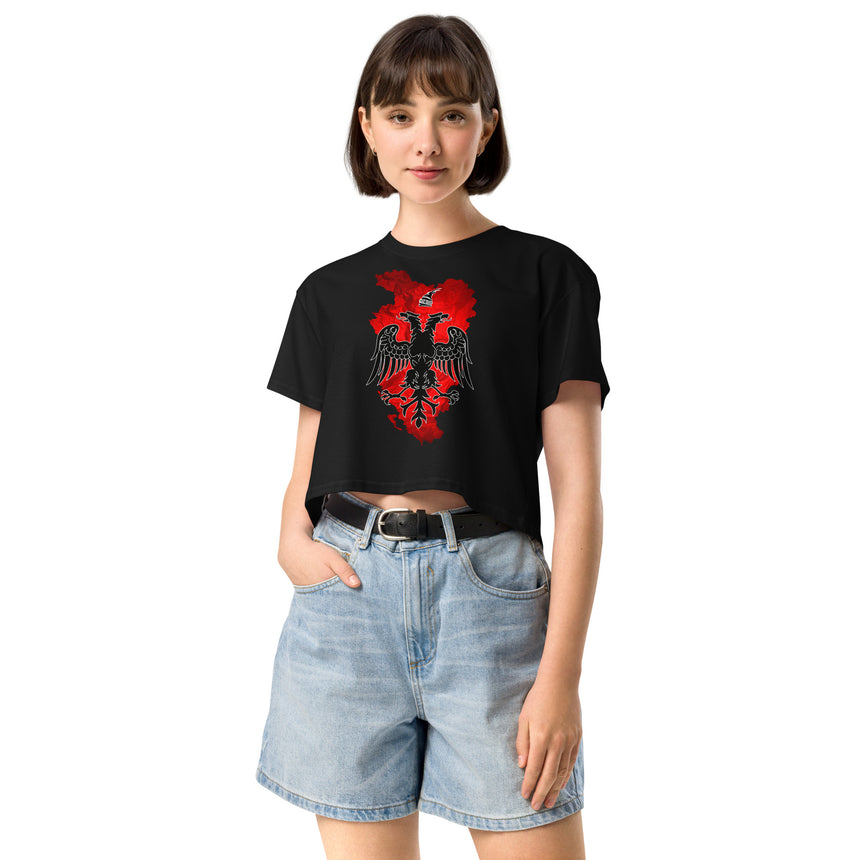 Ethnic Albania Women's Crop Tee