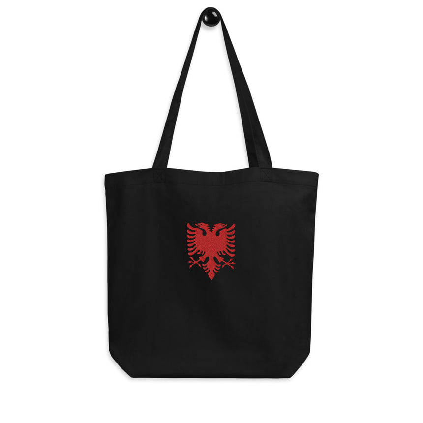 Albanian Eagle Embroidered Tote Bag