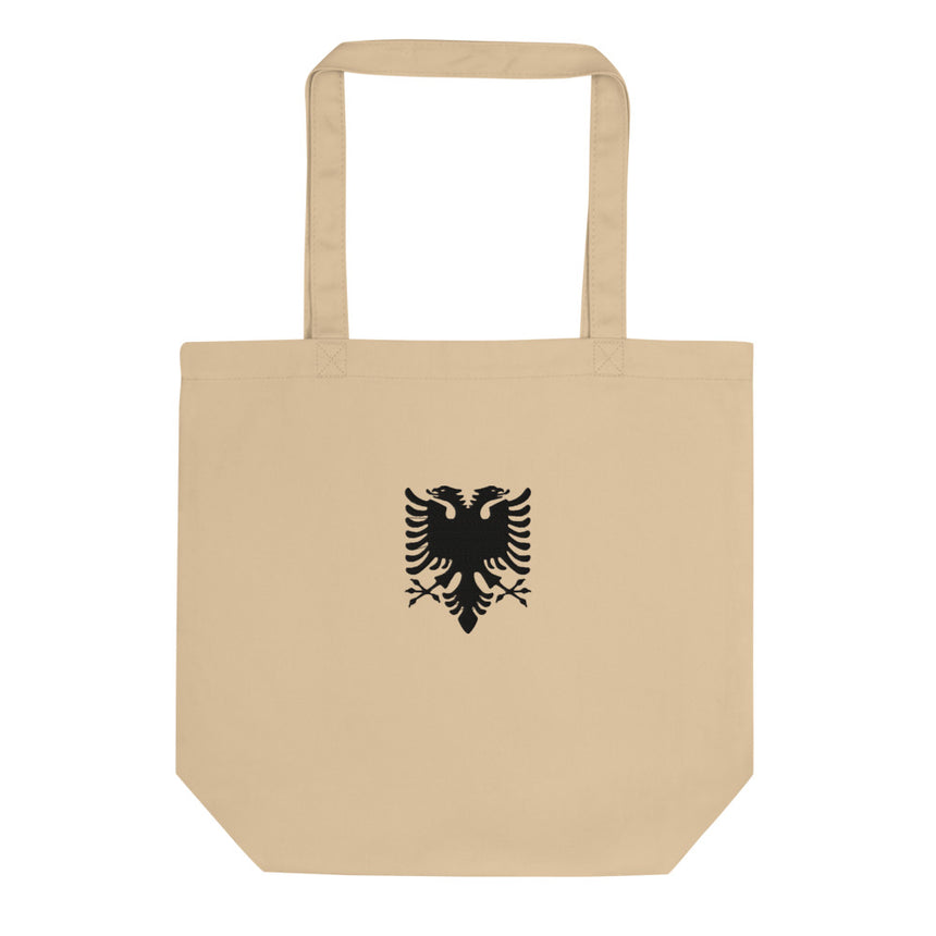 Albanian Eagle Embroidered Tote Bag