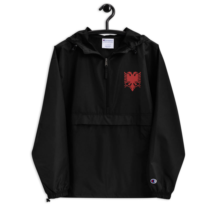 Albanian Eagle Embroidered Champion® Packable Anorak Jacket