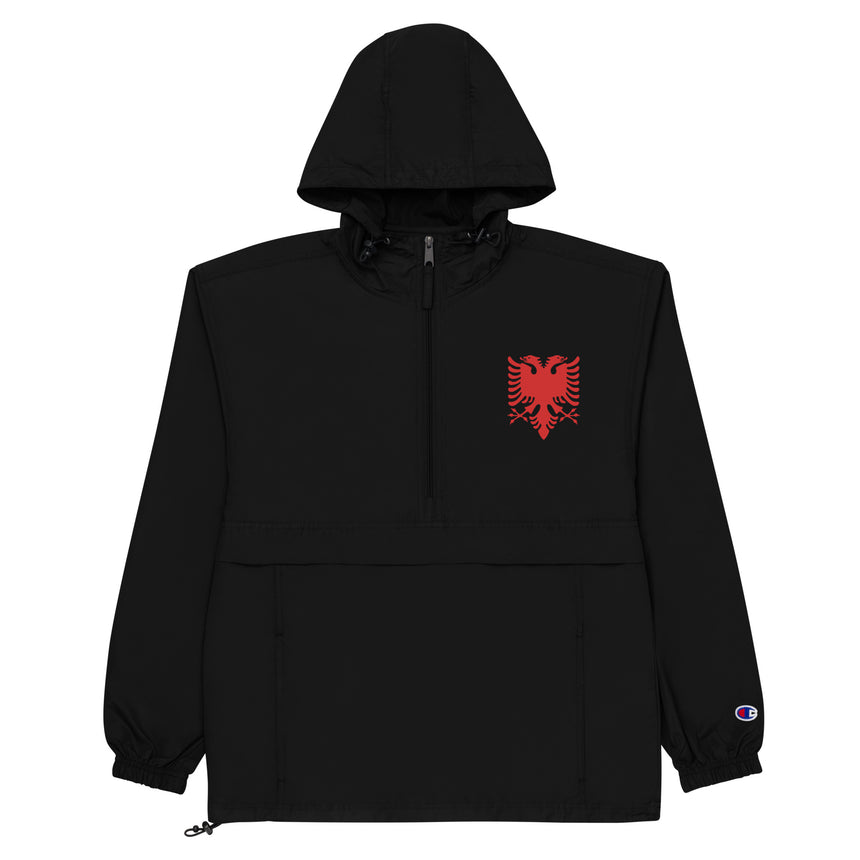 Albanian Eagle Embroidered Champion® Packable Anorak Jacket