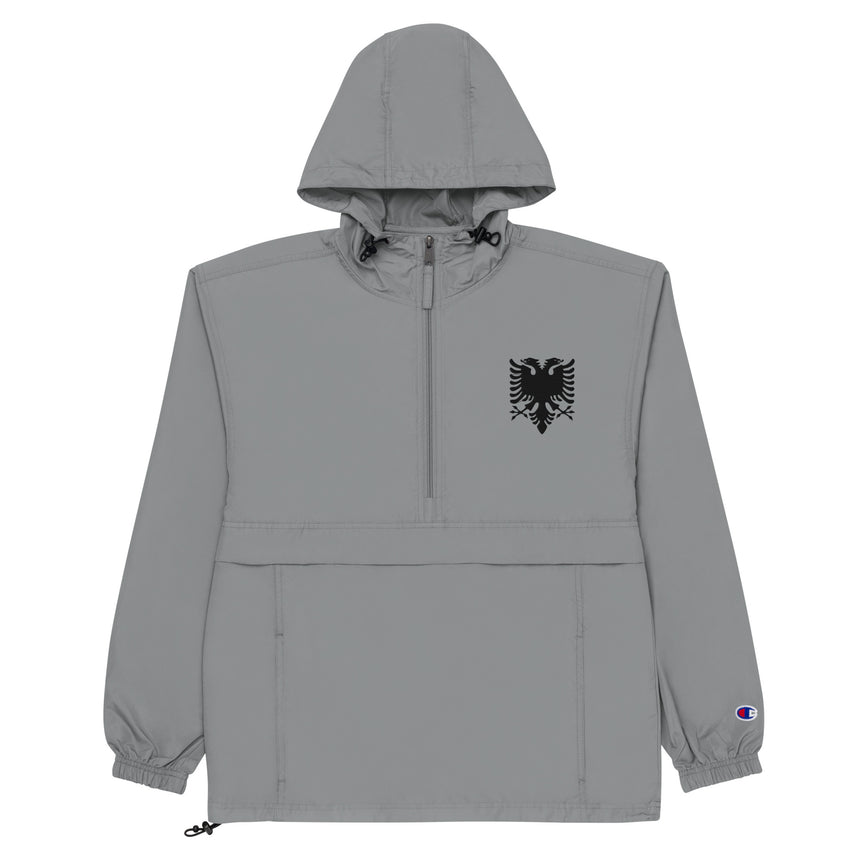 Albanian Eagle Embroidered Champion® Packable Anorak Jacket