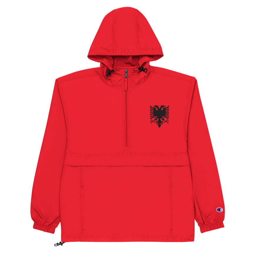 Albanian Eagle Embroidered Champion® Packable Anorak Jacket