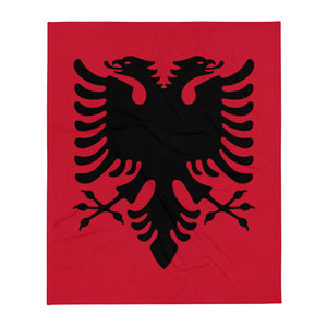 Albanian Eagle Throw Blanket