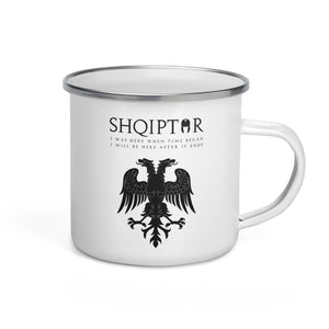 I Am Shqiptar Enamel Mug