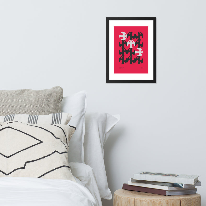 Albanian Eagle Bauhaus Poster