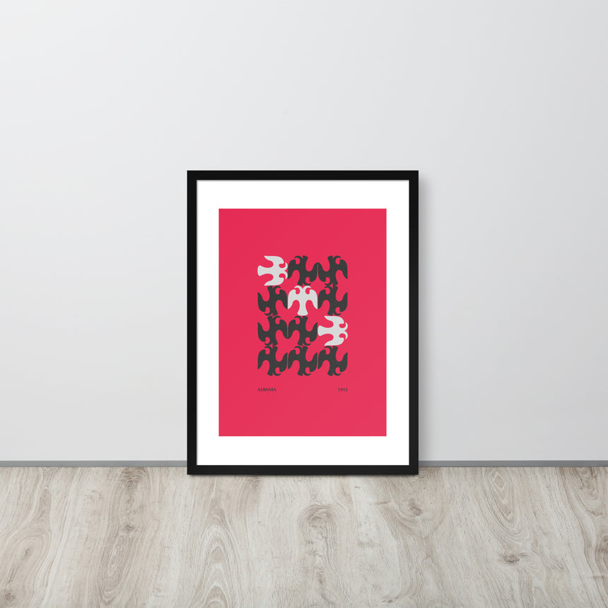 Albanian Eagle Bauhaus Poster