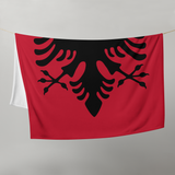 Albanian Eagle Throw Blanket