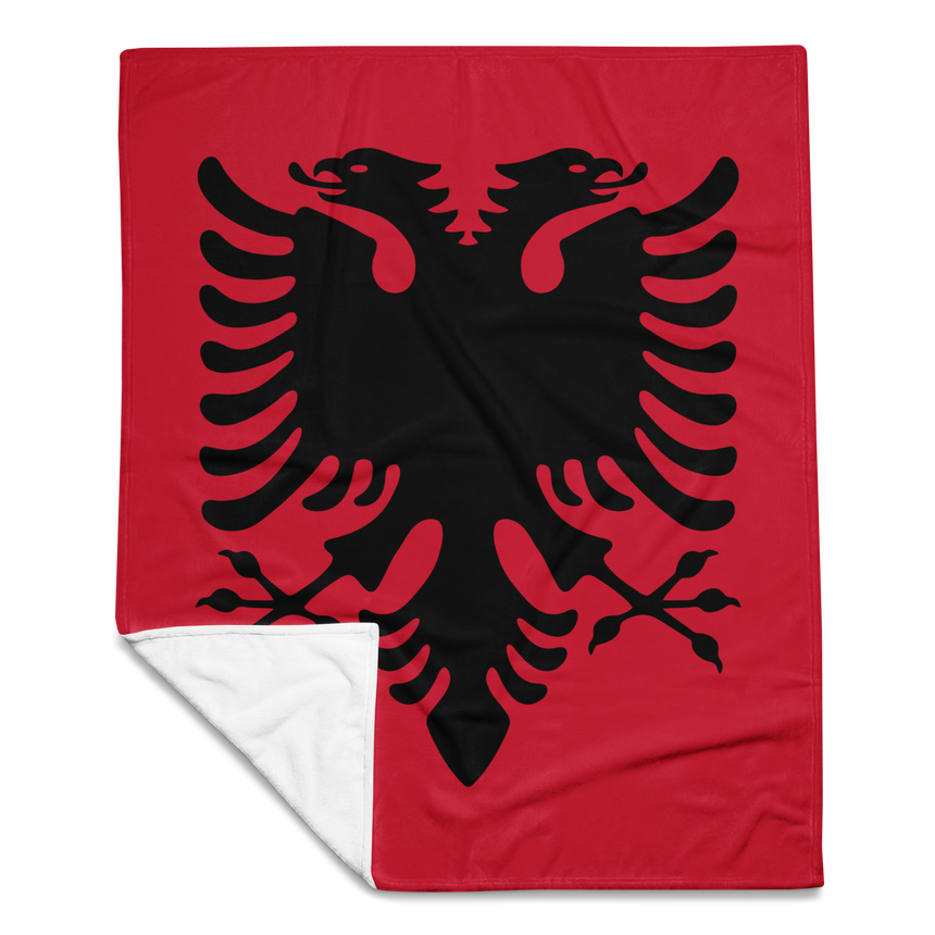 Albanian Eagle Throw Blanket