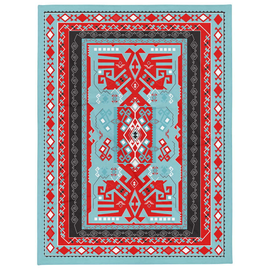 Albanian Motif Throw Blanket