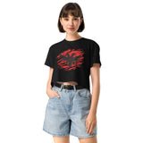 Eagle Scratch Women's Crop Tee