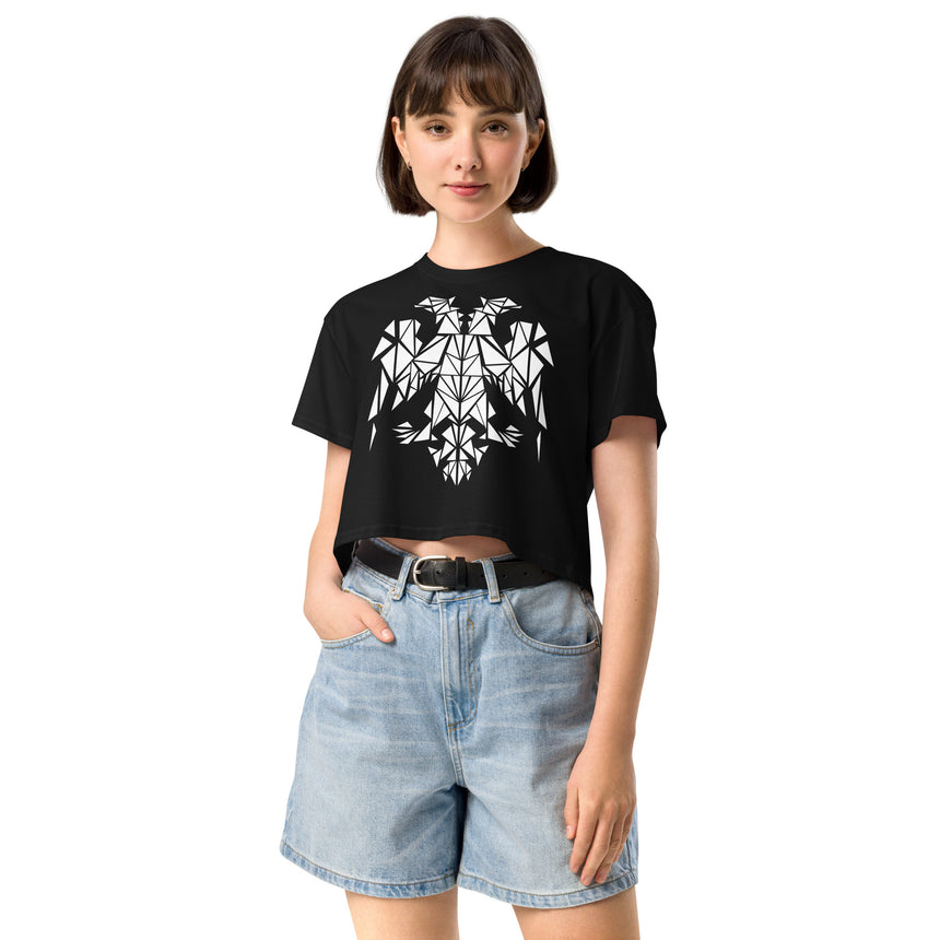 Mosaic Eagle Women's Crop Tee