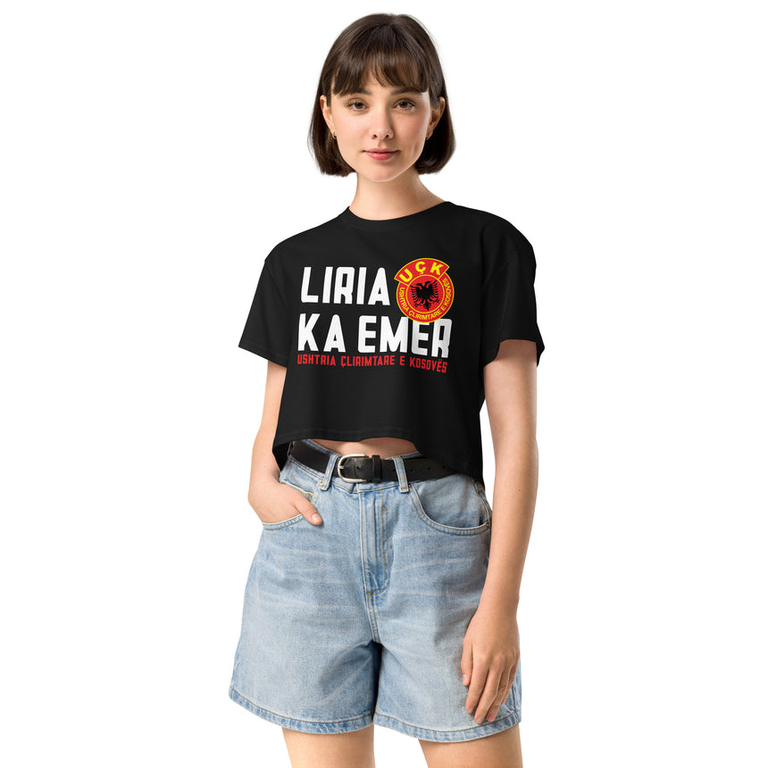 Liria ka emër UÇK Women's Crop Tee