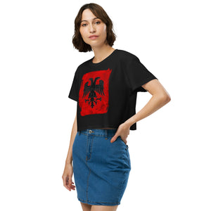 Kastrioti Eagle Women's Crop Tee