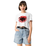 Eagle Scratch Women's Crop Tee