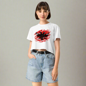 Eagle Scratch Women's Crop Tee