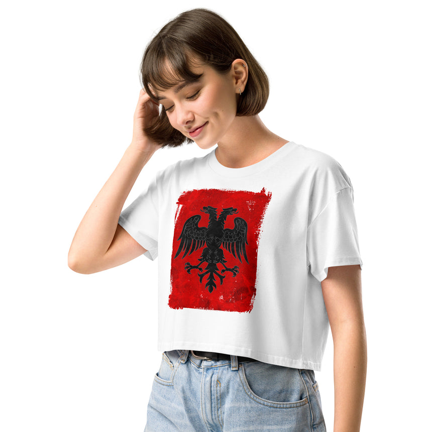 Kastrioti Eagle Women's Crop Tee