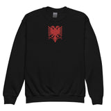 Albanian Eagle Embroidered Kids Sweatshirt