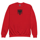 Albanian Eagle Embroidered Kids Sweatshirt