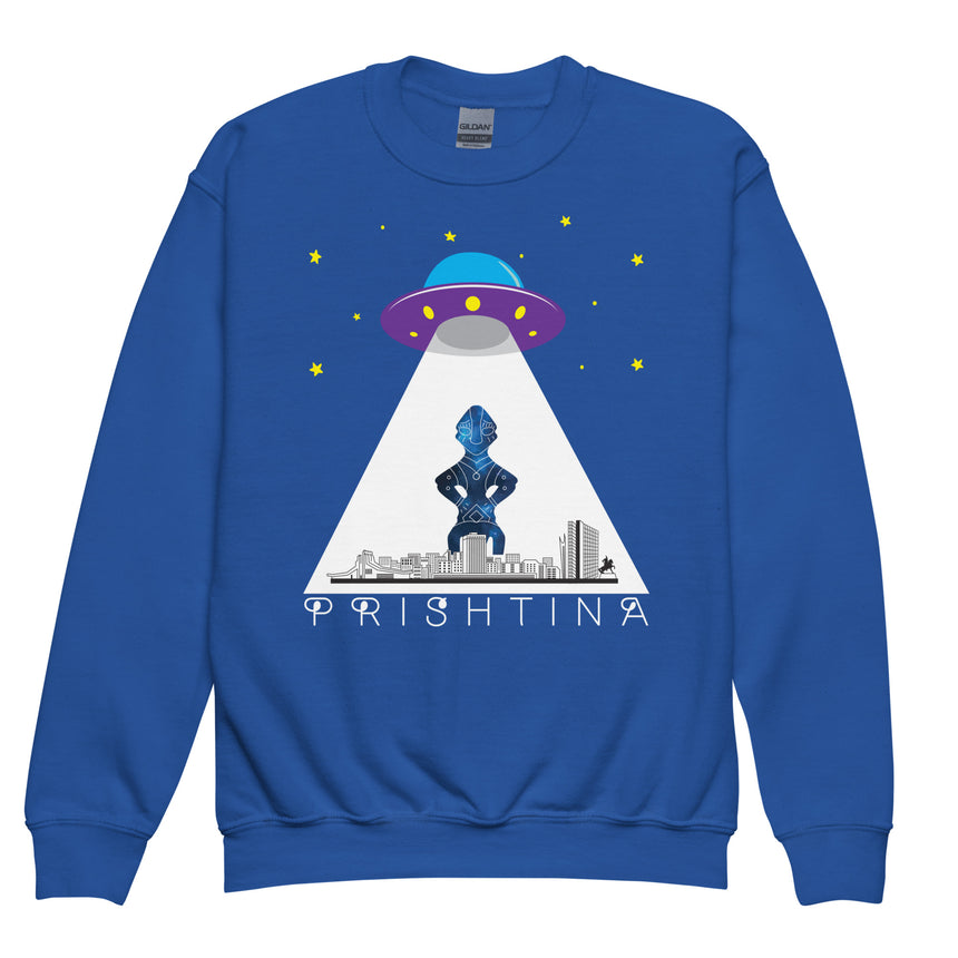 UFO Over Prishtina Kids Sweatshirt