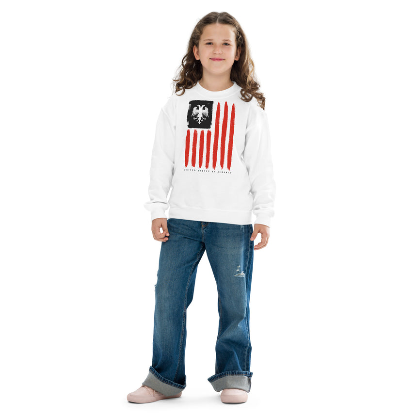 United States of Albania Kids Sweatshirt