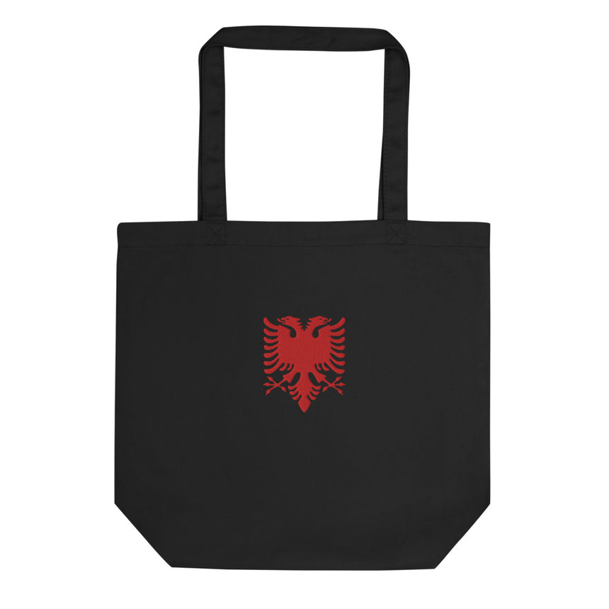 Albanian Eagle Embroidered Tote Bag