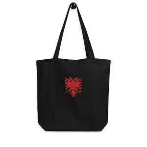 Albanian Eagle Embroidered Tote Bag
