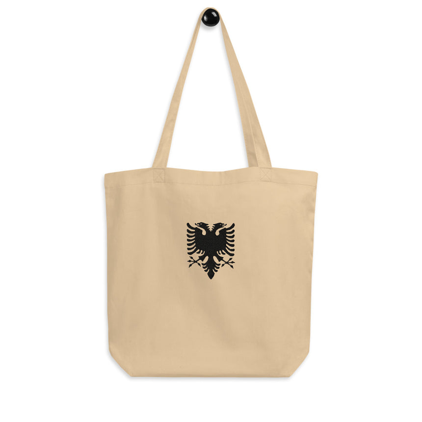 Albanian Eagle Embroidered Tote Bag