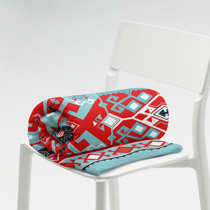 Albanian Motif Throw Blanket